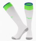 2024 Brazil team white green kid soccer socks home