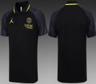 2023-2024 Paris Saint-Germain club black polo soccer shirts C1011