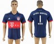 2017-2018 Bayern Munich club #1 NEUER Thailand version blue soccer jersey away