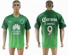 2017 America club thailand version R.JIMENEZ #9 green soccer jersey away