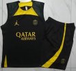 2023-2024 Paris Saint-Germain club black soccer vest uniforms D892