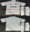 2023-2024 Juventus club white pink soccer jerseys away
