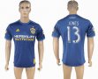 2017-2018 Los Angeles Galaxy #13 JONES Thailand version blue soccer jersey away