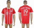 2017-2018 Bayern Munich Thailand version #19 GOTZE red soccer uniforms home