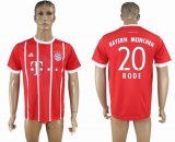 2017-2018 Bayern Munich Thailand version #20 RODE red soccer uniforms home