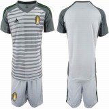 2018 World Cup Belgium gray goalkeeper soccer jersey