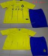 2023-2024 Riyadh victory club yellow blue kid soccer jerseys home-GD