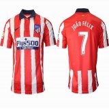 2020-2021 Atletico Madrid club #7 JOAO FELIX thailand version red soccer jersey home