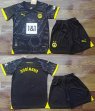 2023-2024 Dortmund club black kid soccer jerseys away