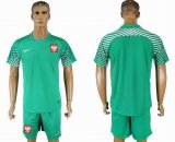 2018 World cup Poland green goalkeeper soccer jersey