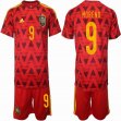 2022 World Cup Spain team #9 MORENO red soccer jerseys home