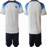 2022 World Cup England white blue soccer jerseys home