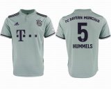 2018-2019 Bayern Munich #5 HUMMELS thailand version gray soccer jersey away