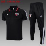 2023-2024 Sao Paulo club black Soccer uniforms with Long Trousers -C1034