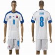 2015-2016 Slovakia team SABO #8 soccer jersey white home