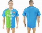 2016-2017 Bayer 04 Leverkusen thailand version skyblue green soccer jersey away