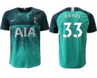 2018-2019 Tottenham Hotspur #33 DAVIES thailand version green soccer jersey away