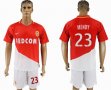 2017-2018 Monaco club #23 MENDY white red soccer jerseys home