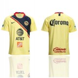 2018-2019 America thailand version yellow soccer jersey home