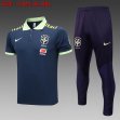 2023-2024 Brazil team blue Soccer uniforms with Long Trousers -C1001