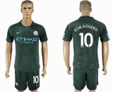 2017-2018 Manchester city club #10 KUN AGUERO soccer jersey second away