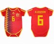 2018 World cup Espana #6 A.INIESTA red soccer baby clothes home