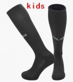 2024 AC Milan Club black kid soccer socks away