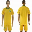 2016-2017 Ivory team yellow soccer jersey home