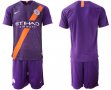 2018-2019 Manchester City club purple soccer jerseys away