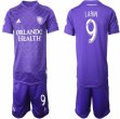 2019-2020 Orlando City club #9 LARIN purple soccer jersey home