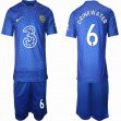 2021-2022 Chelsea club #6 DRINKWATER blue soccer jerseys home