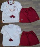 2023-2024 Manchester city club white red long sleeves soccer jerseys