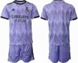 2022-2023 Real Madrid club purple soccer jersey away