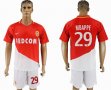 2017-2018 Monaco club #29 MBAPPE white red soccer jerseys home