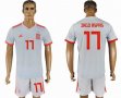 2018 World cup Spain team #17 IRGO ASPAS white soccer jersey away