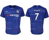 2018-2019 Chelsea club thailand version #7 KANTE blue soccer jersey home