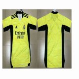 2021-2022 Real Madrid club thailand version yellow soccer jerseys