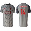 2018-2019 Liverpool Thailand Version #14 HENDERSON Gray soccer jersey away