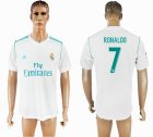 2017-2018 Real Madrid Thailand version #7 RONALDO white soccer jersey home