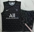 2023-2024 Paris Saint-Germain club gray black soccer vest uniforms D895