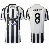 2021-2022 Juventus club Thailand version #8 RAMSEY white soccer jerseys home