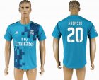 2017-2018 Real Madrid #20 ASENSIO Thailand version blue soccer jersey away