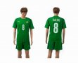 2014 World cup Ivory coast team KALOU 8 green soccer uniforms away