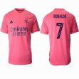 2020-2021 Real Madrid Thailand version #7 RONALDO pink soccer uniforms away