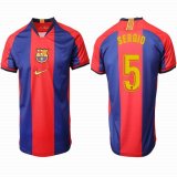 2019-2020 Barcelona thailand version #5 SERGIO red blue soccer jersey home