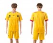 2014 World Cup Cameroon Team yellow soccer jersey away