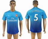 2017-2018 Arsenal club #5 GABRIEL Thailand version skyblue soccer jersey away