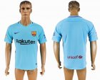 2017-2018 Barcelona Thailand version skyblue soccer jersey away