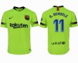 2018-2019 Barcelona thailand version #11 O.DEMBELE green soccer jersey away