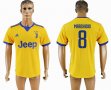 2017-2018 Juventus FC #8 MARCHISIO thailand version Yellow soccer jersey away